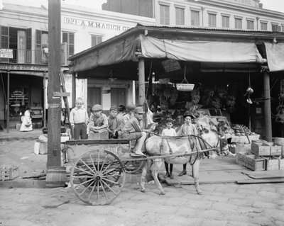 New Orleans, a corner of the French Market, c.1900-10 by Detroit Publishing Co.